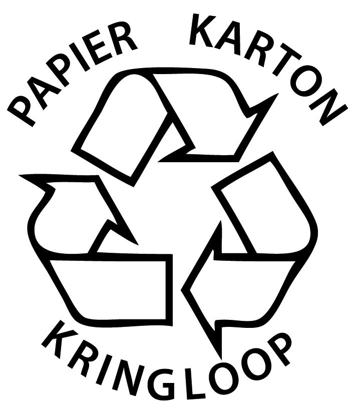Logo papier karton kringloop
