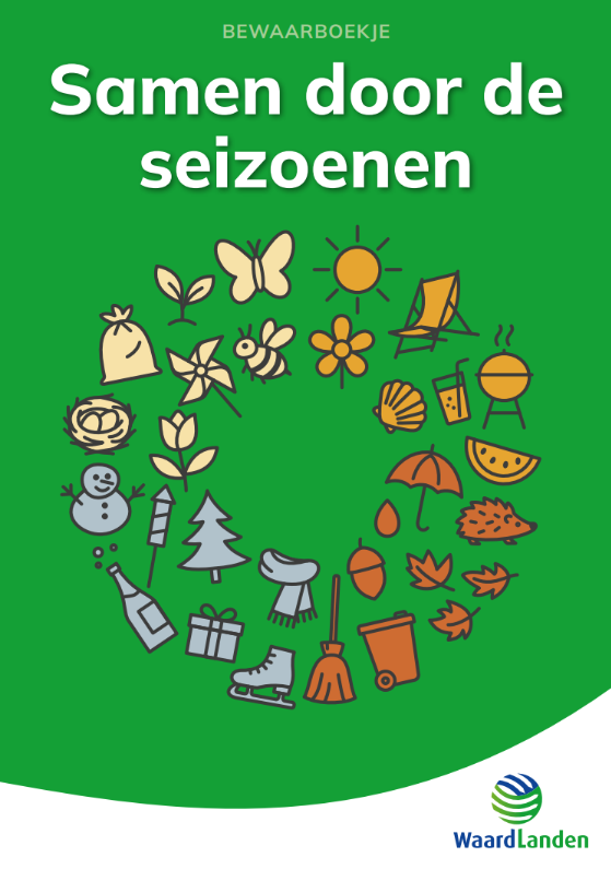 Voorkant bewaarboekje Samen door de seizoenen